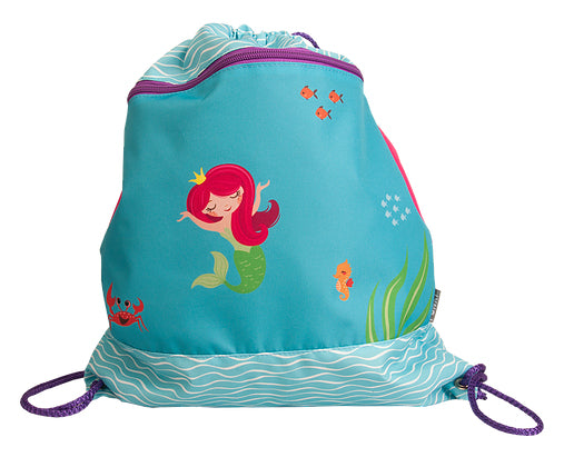 Funki Sportbeutel – 12 l, Motiv Kleine Meerjungfrau, wasserabweisend, 36 × 42 cm