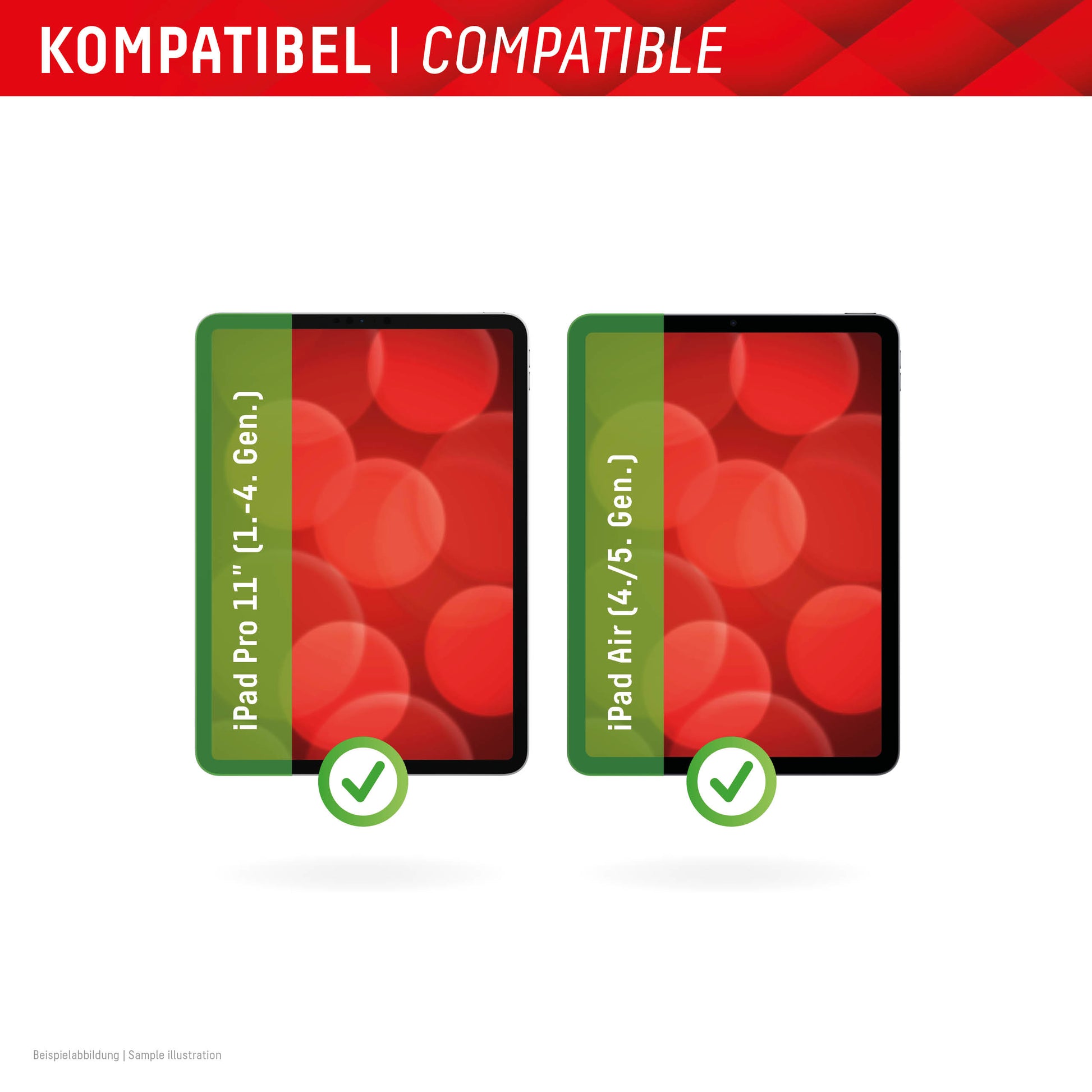 E.V.I. Panzerglas für iPad Pro 11" (1.–4. Gen.), iPad Air 10,9" (4.–5. Gen.) – 5H, Anti-Fingerprint