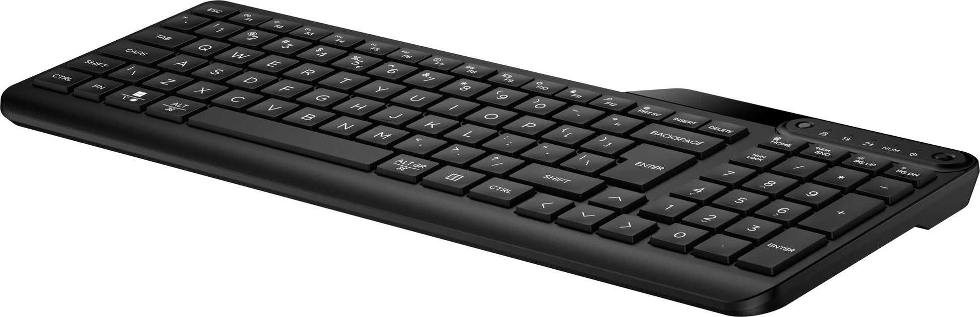 HP 475 Dual-Mode Wireless Tastatur – 100% – Membran – Bluetooth & 2,4 GHz – Schwarz