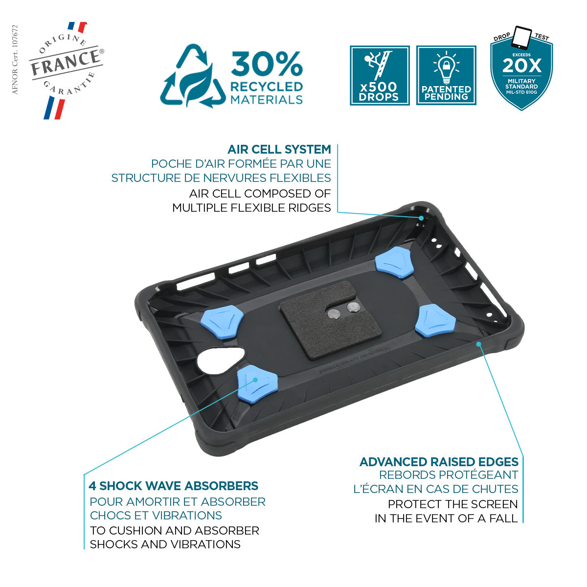 Mobilis Tablet-Hülle für Galaxy Tab Active5 8" – Schwarz