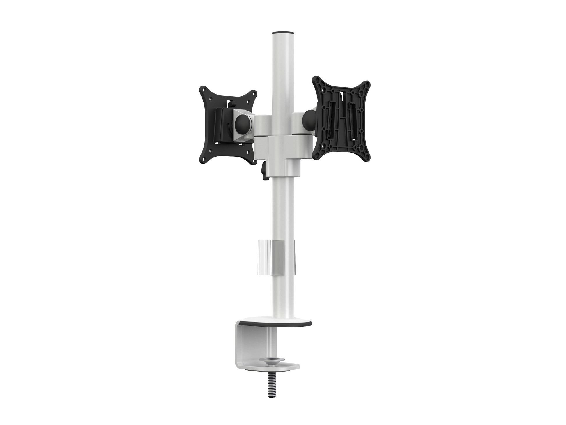 Multibrackets Monhalt Office 5198 – Monitorhalterung, Dual, bis 30", VESA 100 × 100 mm, 8 kg, drehbar, weiss