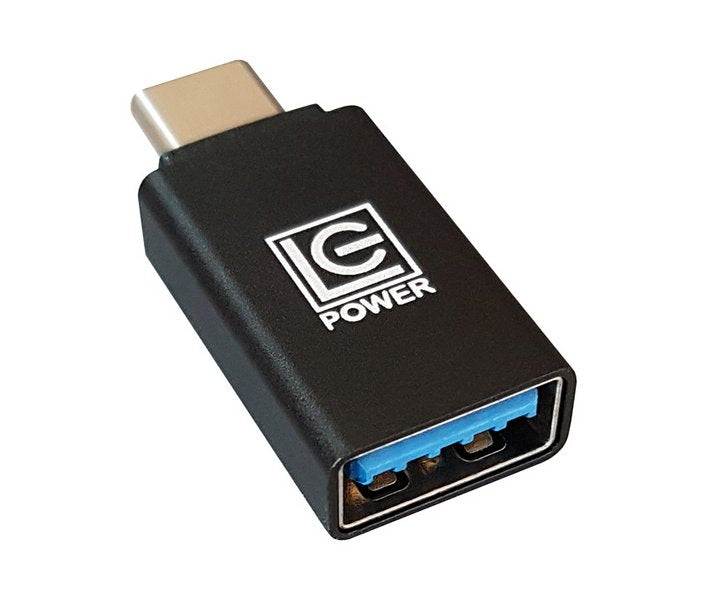 LC-Power USB-Adapter USB-C auf USB-A – USB 3.2 Gen 2 (10 Gbit/s) – Aluminiumgehäuse – Schwarz