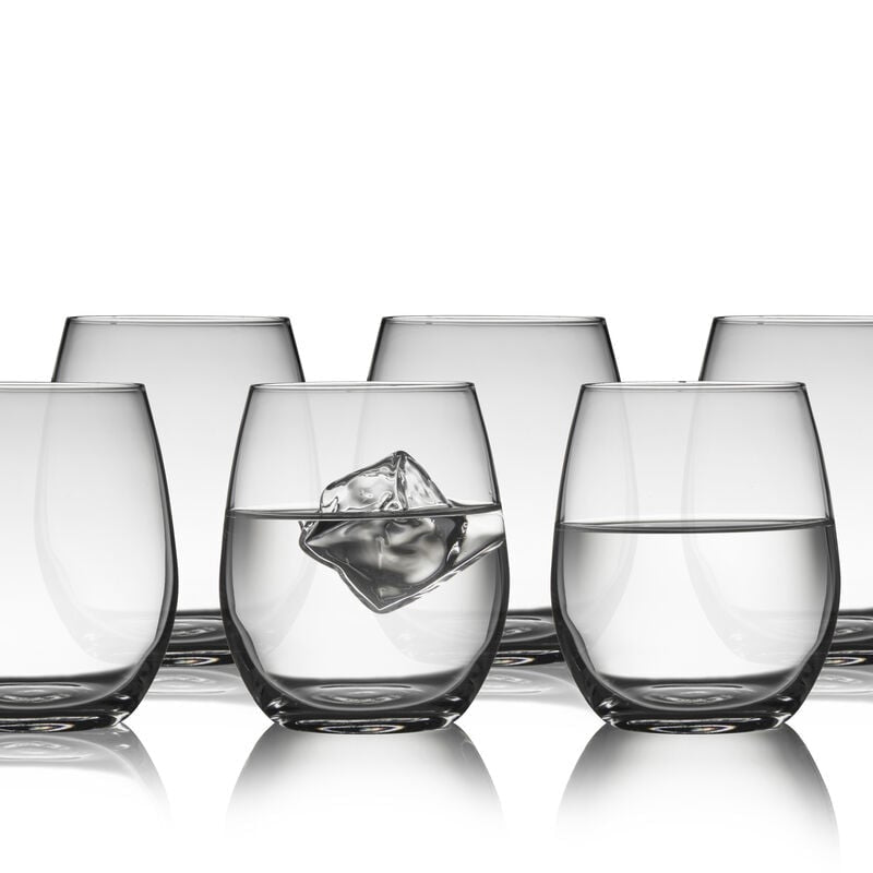 Lyngby Glas Juvel Trinkglas – 6er Set, 390 ml, H 10,0 cm, Glas, Transparent, spülmaschinenfest