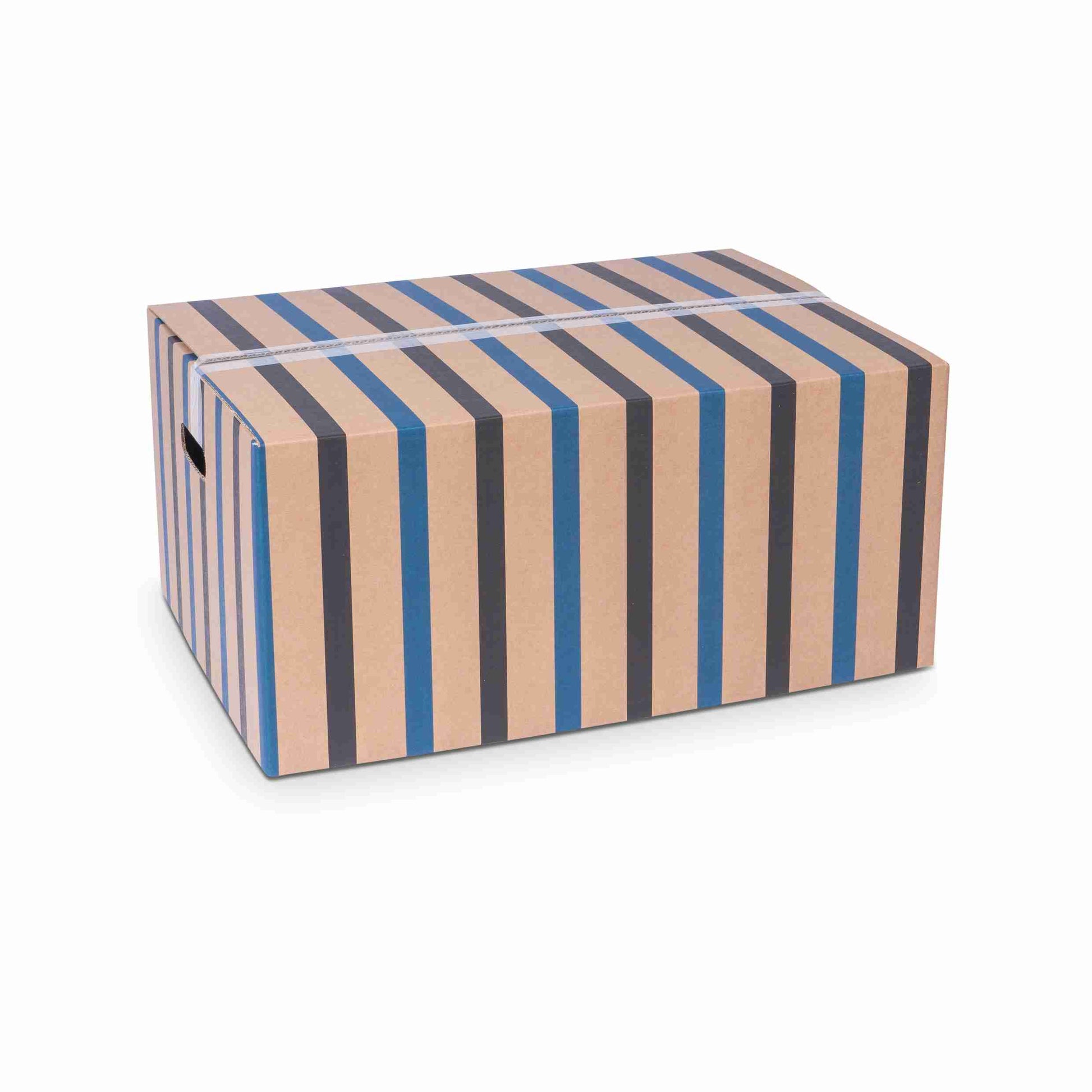 Model Fancy Teleskopbox – 502 × 363 × 226 mm, braun, Wellkarton – Palette (550 Stk.)