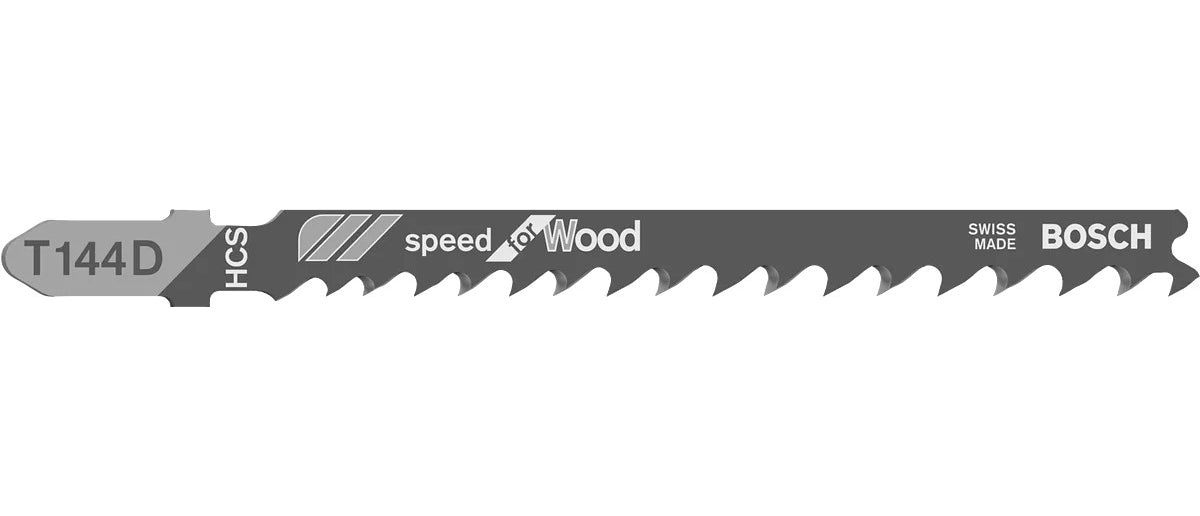 Bosch Professionelles Stichsägeblatt 100 mm HCS – 25 Stk – variabler Klingenzahnabstand 4–5,2 mm – für Holz