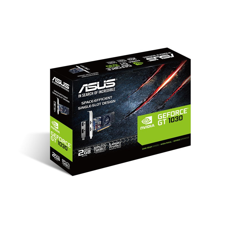 ASUS GT1030-2G-BRK – PCIe Grafikkarte – 1×HDMI, 1×DisplayPort, PCIe 3.0, 2 GB GDDR5