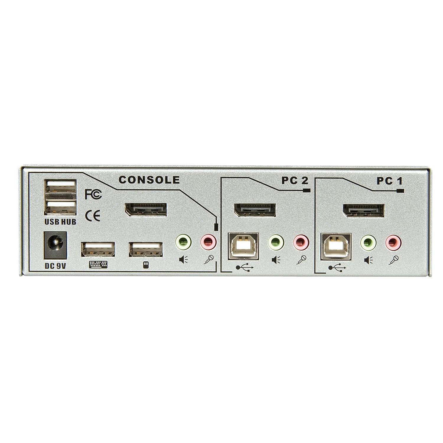 Lindy KVM-Switch, DisplayPort 1.2/USB 2.0, Audio