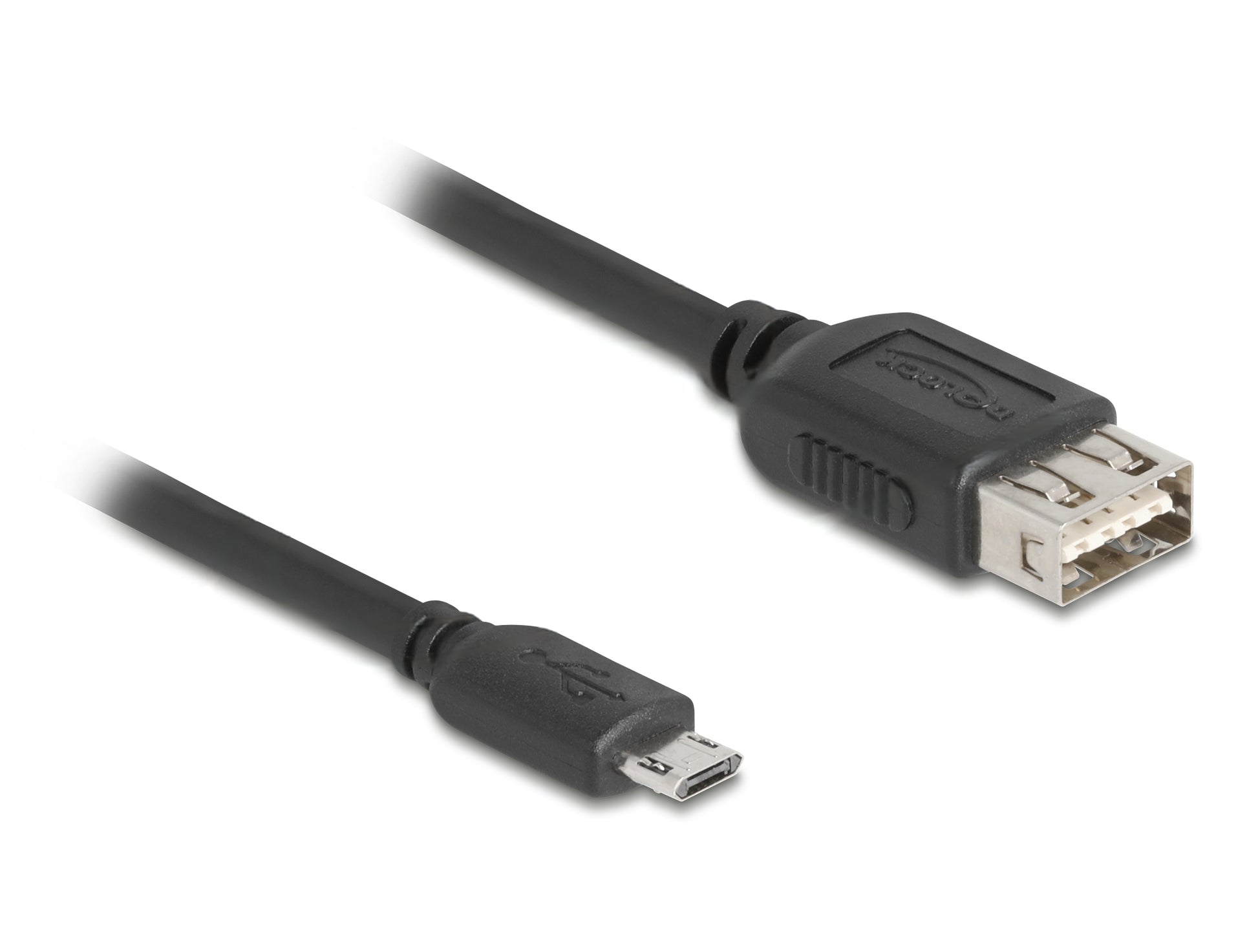 DeLOCK USB-A auf Micro-USB-B Kabel – USB 2.0 (480 Mbit/s) – 2 m – Goldkontakte – Schwarz