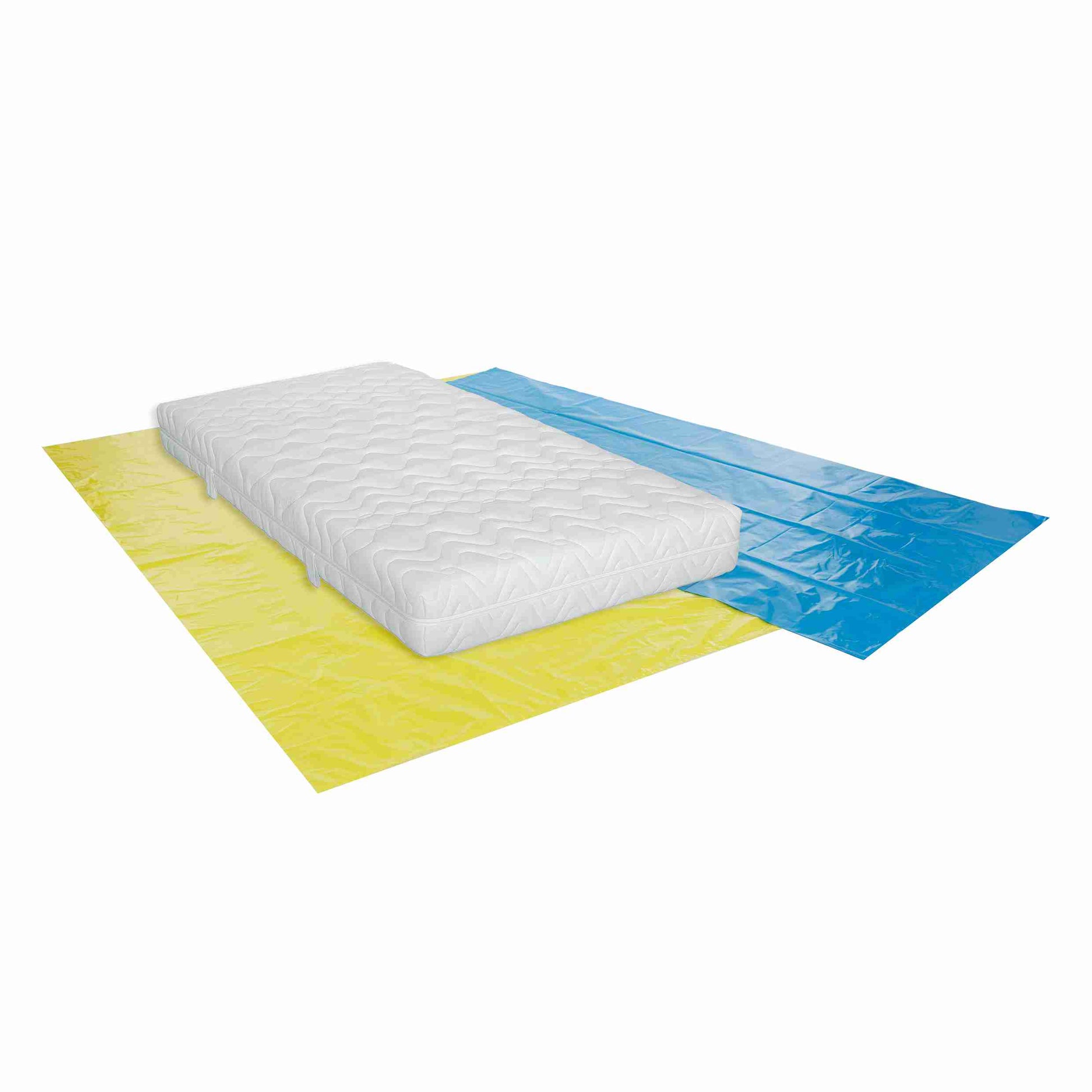 Model Matratzenhülle – 60 µm – 1'150 × 2'400 mm – Polyethylen (PE) – blau – 1 Stk., ab 250 Stk.