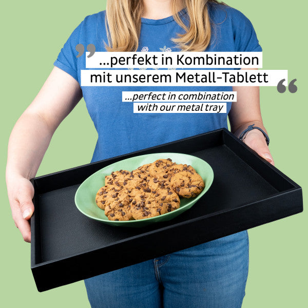 Silwy Frühstücksteller – 2er Set, Ø 24,0 cm, H 3,7 cm, Kunststoff, Grün, stapelbar