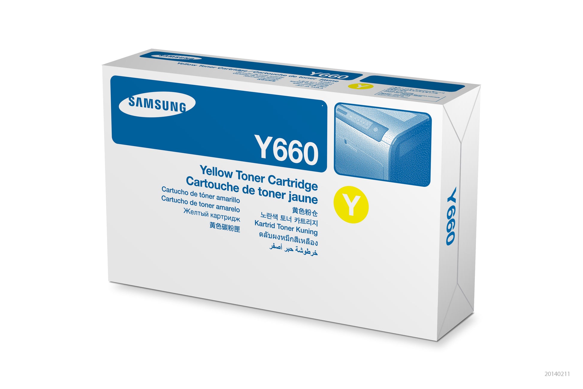 HP Samsung 6 Toner CLP-Y660B 6 Gelb, 5000 Seiten für Samsung CLP-610ND/CLP-611NDK/CLP-611NDKG und andere