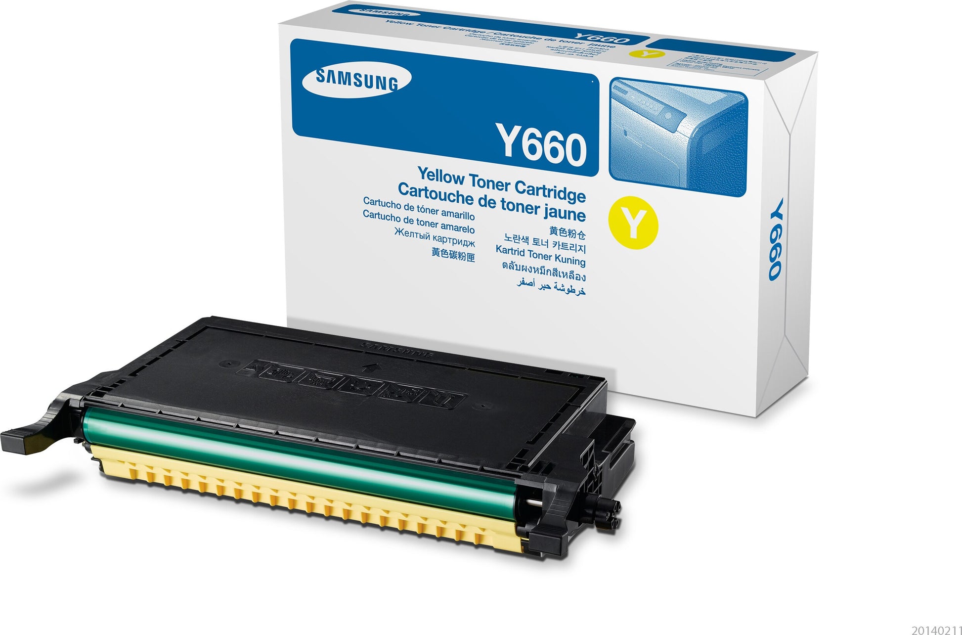 HP Samsung 6 Toner CLP-Y660B 6 Gelb, 5000 Seiten für Samsung CLP-610ND/CLP-611NDK/CLP-611NDKG und andere