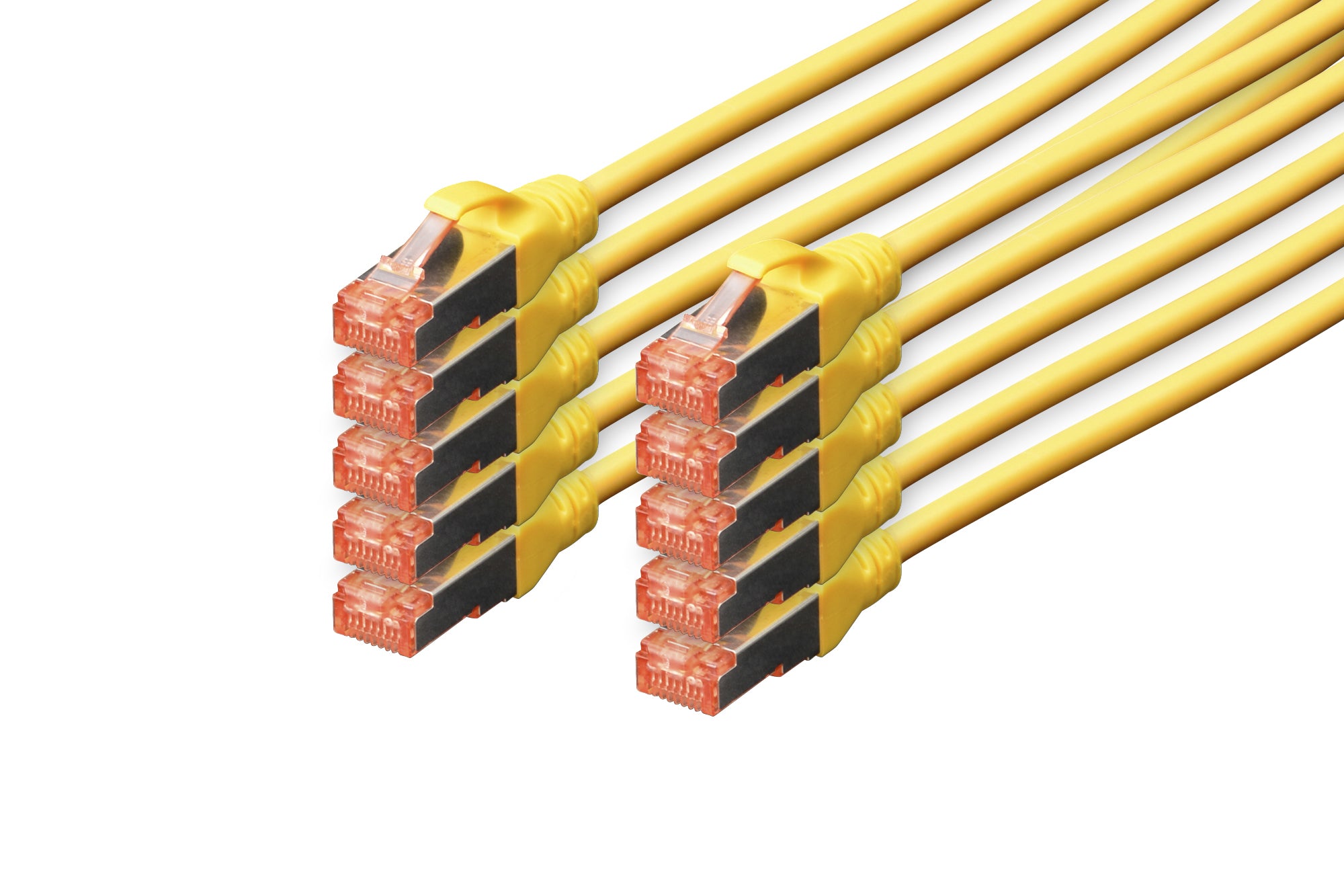 Digitus Patchkabel – 1 m, geschirmt, LSZH – 10 Stk.