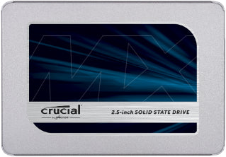 Crucial MX500 – 1 TB, 2,5" SATA 6 Gbit/s, 560/510 MB/s, für 2,5" SATA-PCs