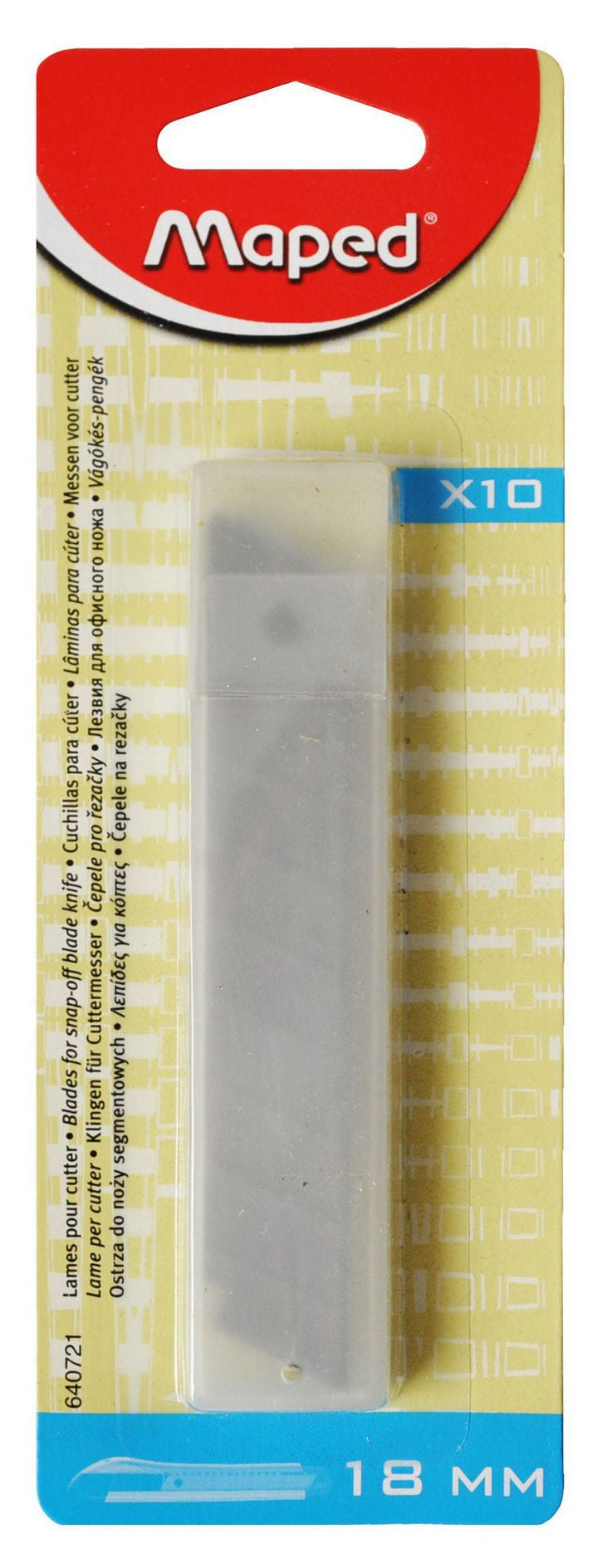 Maped Ersatzklingen 18 mm, Abbrechklinge, 10 Stk.