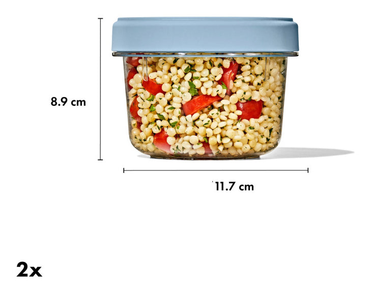 OXO Vorratsdose 550 ml, Ø 11,7 × 8,9 cm, Kunststoff, Transparent