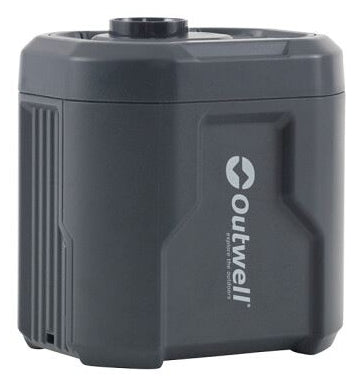 Outwell Mistral Akku-Luftpumpe – 46 W – 5 V, 1,3 Ah – 600 l/min – inkl. USB-C-Kabel, 5 Ventiladapter