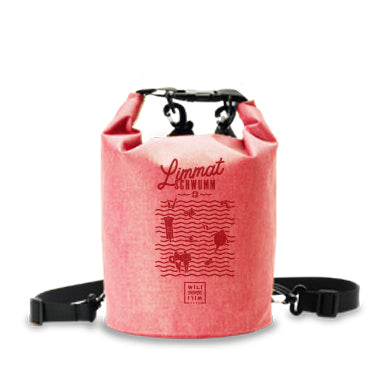 Wili Wili Tree Sporttasche Dry Bag Limmat Schwumm – 7 l, mit Schultergurt, Pink