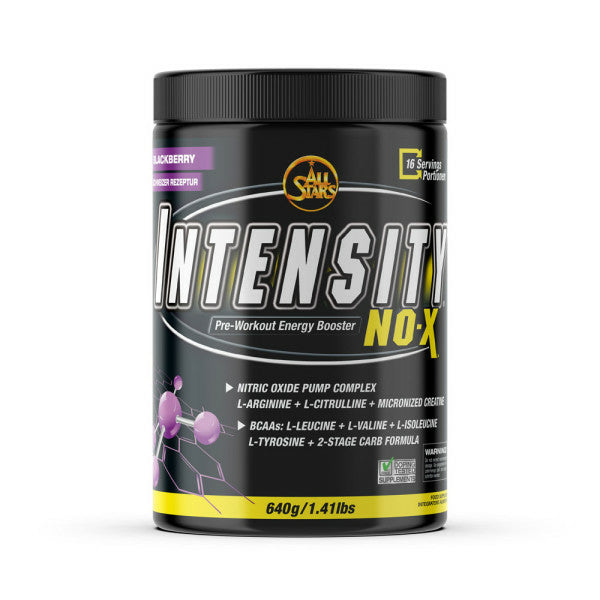 ALL STARS Fitness Products All Stars Protein Pulver Intensity NO-x Booster – Brombeere – 640 g