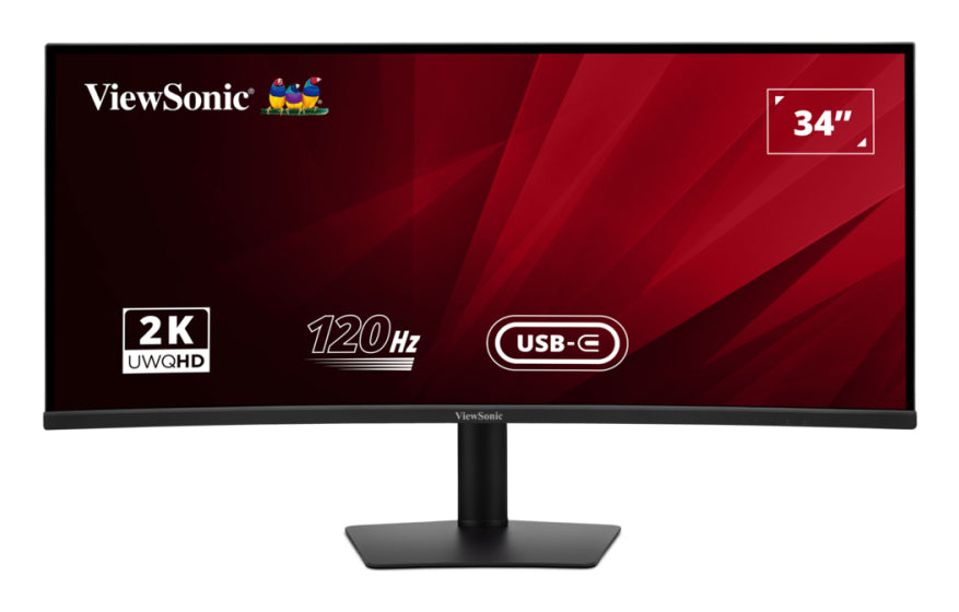 ViewSonic VA3420C – Monitor, 34" 3440 × 1440, VA, Gebogen
