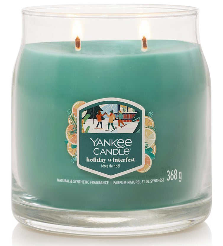 Yankee Candle Holiday Winterfest – Duftkerze, Medium Jar, 35–50 h
