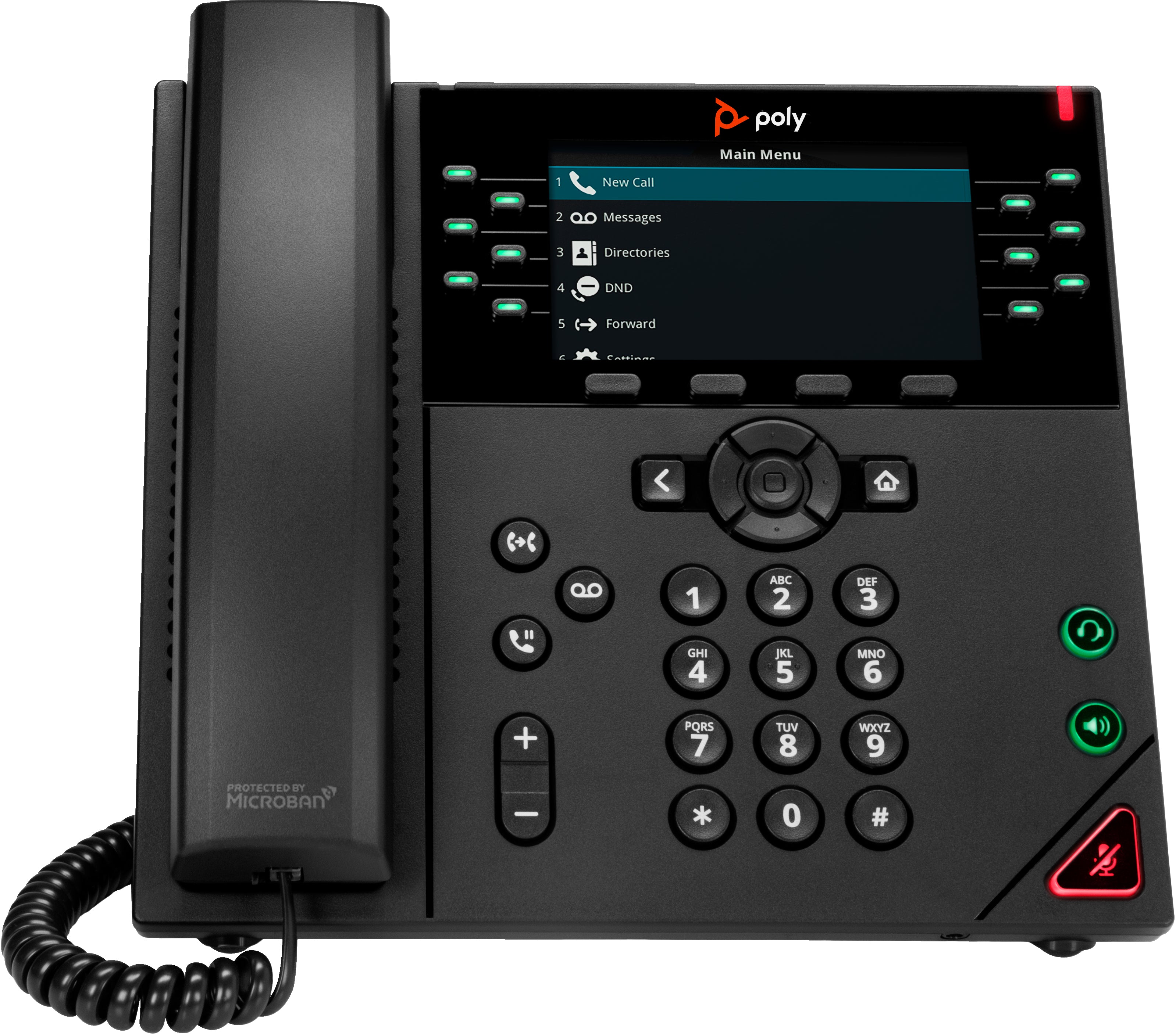 Poly VVX 450 – IP-Telefon, 12 Leitungen, PoE