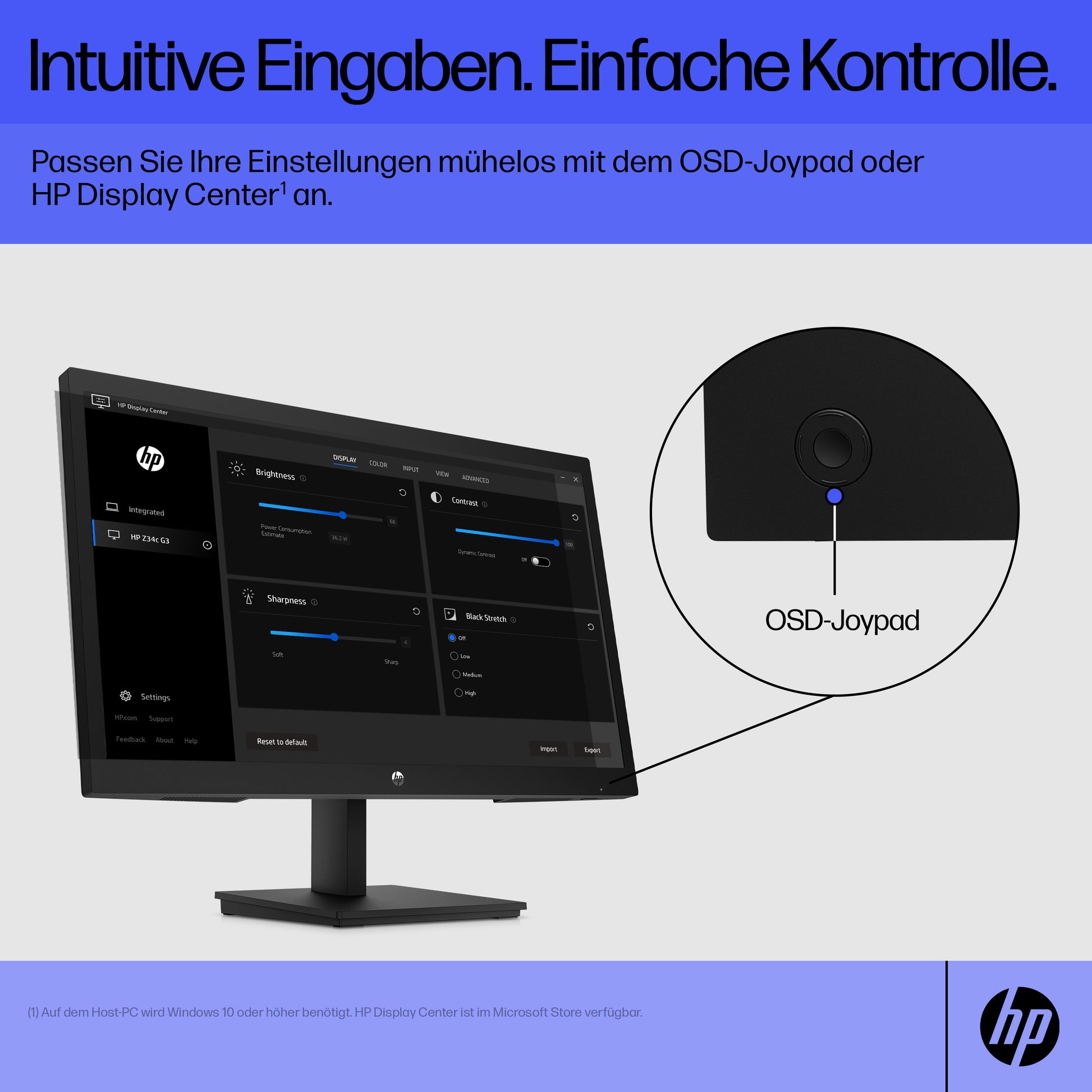 HP V22V G5 – Monitor, 21,4" 1920 × 1080 (Full HD), Schwarz
