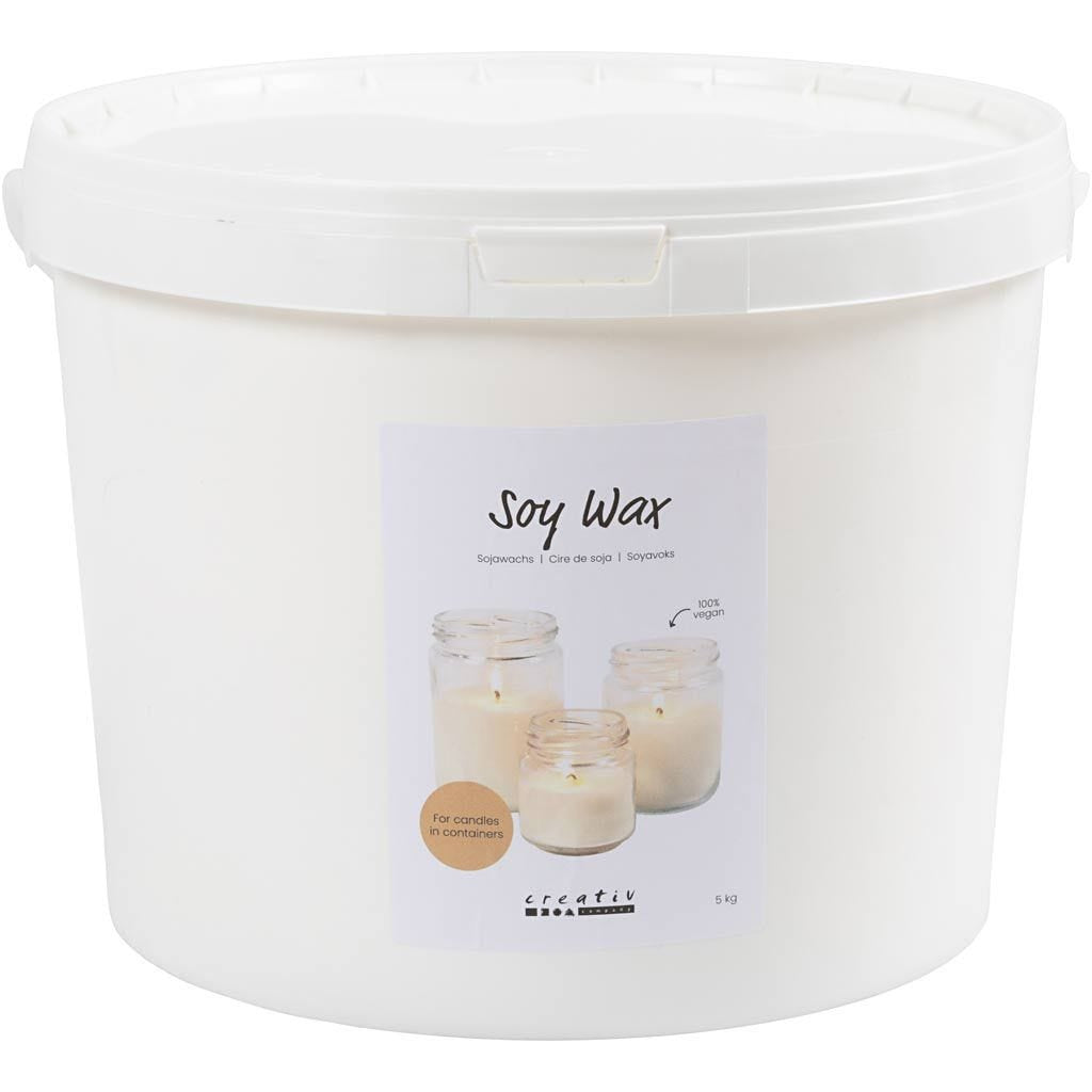 Creativ Company Wachs, Sojawachs, Weiss, 5 kg, 1 Stk.