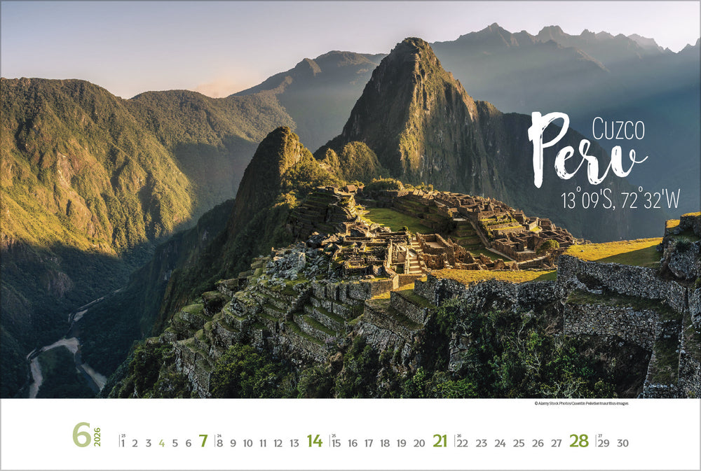 Korsch Verlag Bildkalender Around the World 2026 – 58 × 39 cm