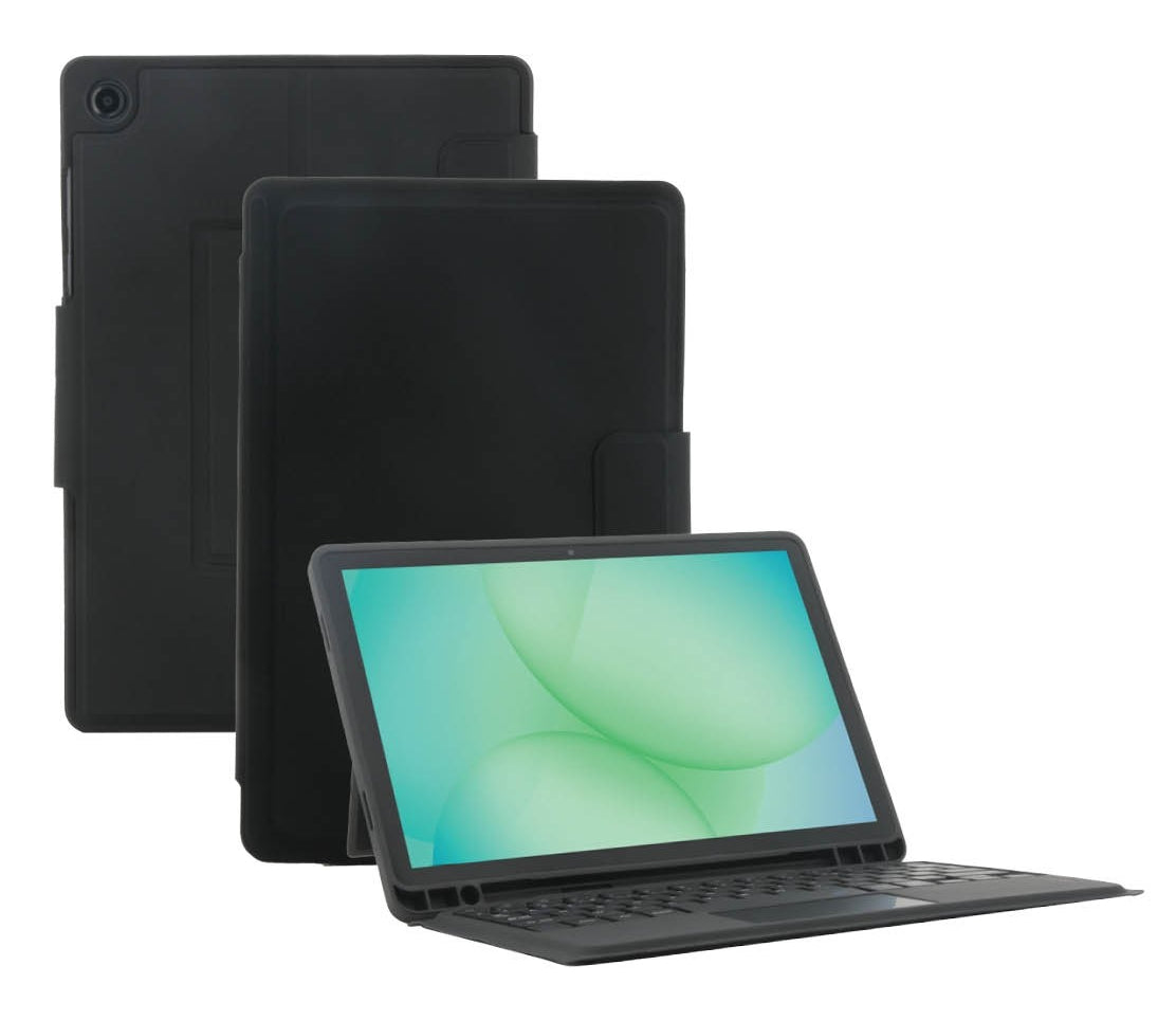 Mobilis Tastatur-Case für Galaxy Tab A11+ / Galaxy Tab A9+ (11") – Bluetooth, AZERTY – Schwarz