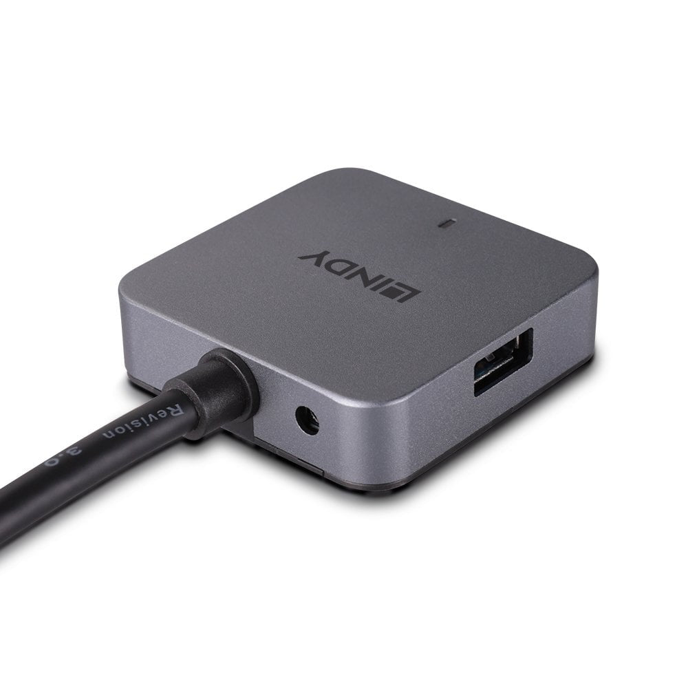 Lindy USB-Hub – USB-A, 2× USB-A, 2× USB-C