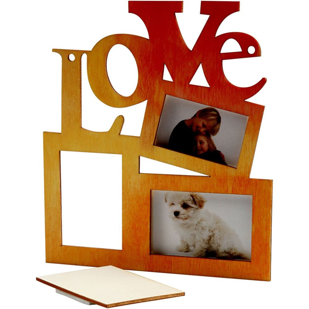 Creativ Company Bilderrahmen – für 19,7 × 16 cm – Holz, Braun