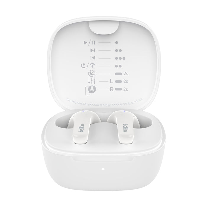Belkin Motion True Wireless Ohrhörer – In-Ear Kopfhörer – Bluetooth – Weiss