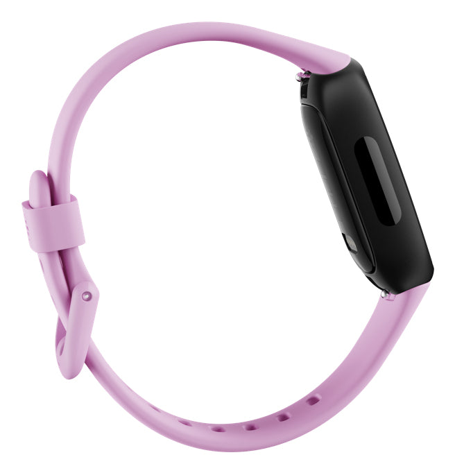Fitbit Inspire 3 – Smartwatch – 39,32 mm, Connected GPS, AMOLED, 5 ATM, Fliedertraum/Schwarz, Bandgrösse S/L
