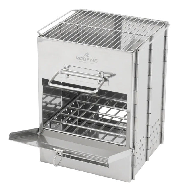 Robens Tragbarer Grillofen 690244 – Holz – Edelstahl