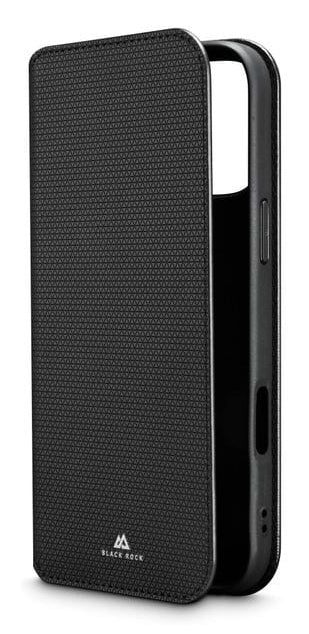 Black Rock Booklet Slim Folio – für Apple iPhone 17 Pro Max, mit Kartenfach, Mikrofaser+PU+TPU, schwarz