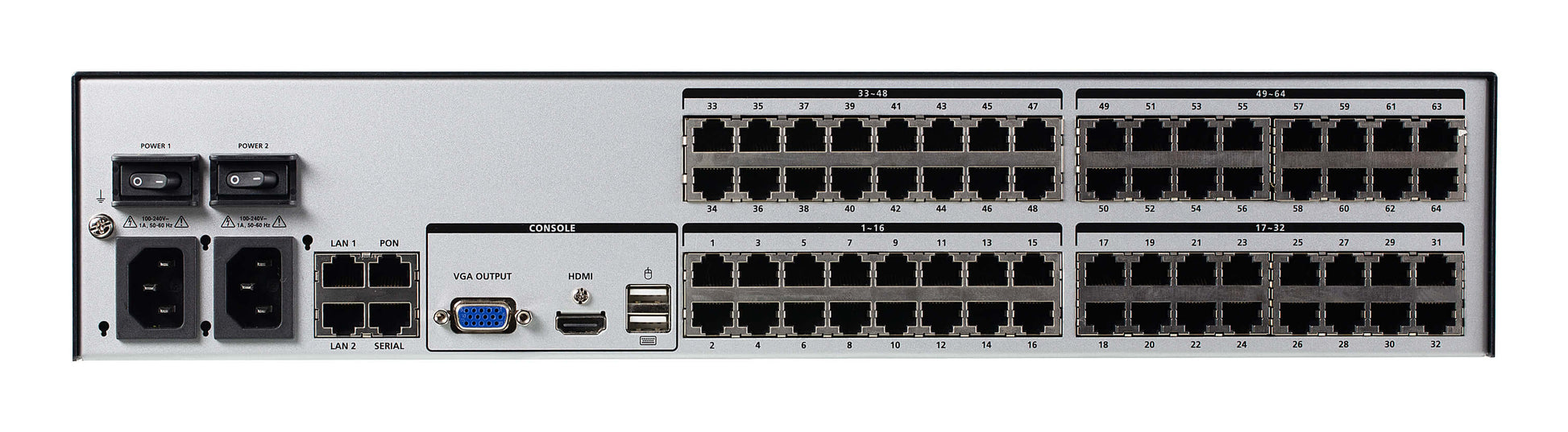 ATEN KN4064VB KVM über IP-Switch – HDMI/VGA, 3× USB-A, GbE, für Windows/Mac/Linux