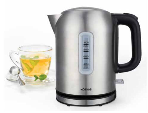 Koenig Wasserkocher – 1 l, Edelstahl, B02116