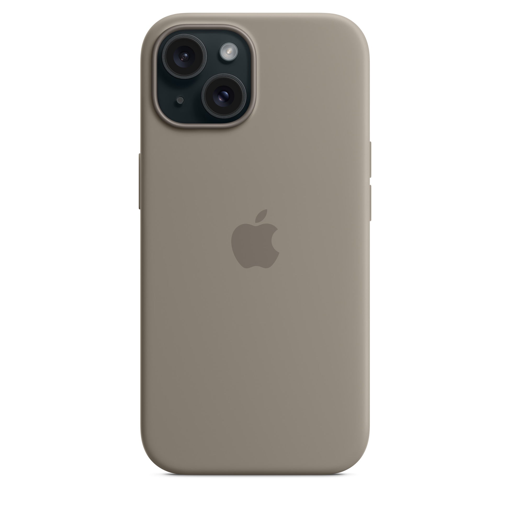 Apple Backcover – für Apple iPhone 15 – Clay – Silikon, MagSafe-kompatibel