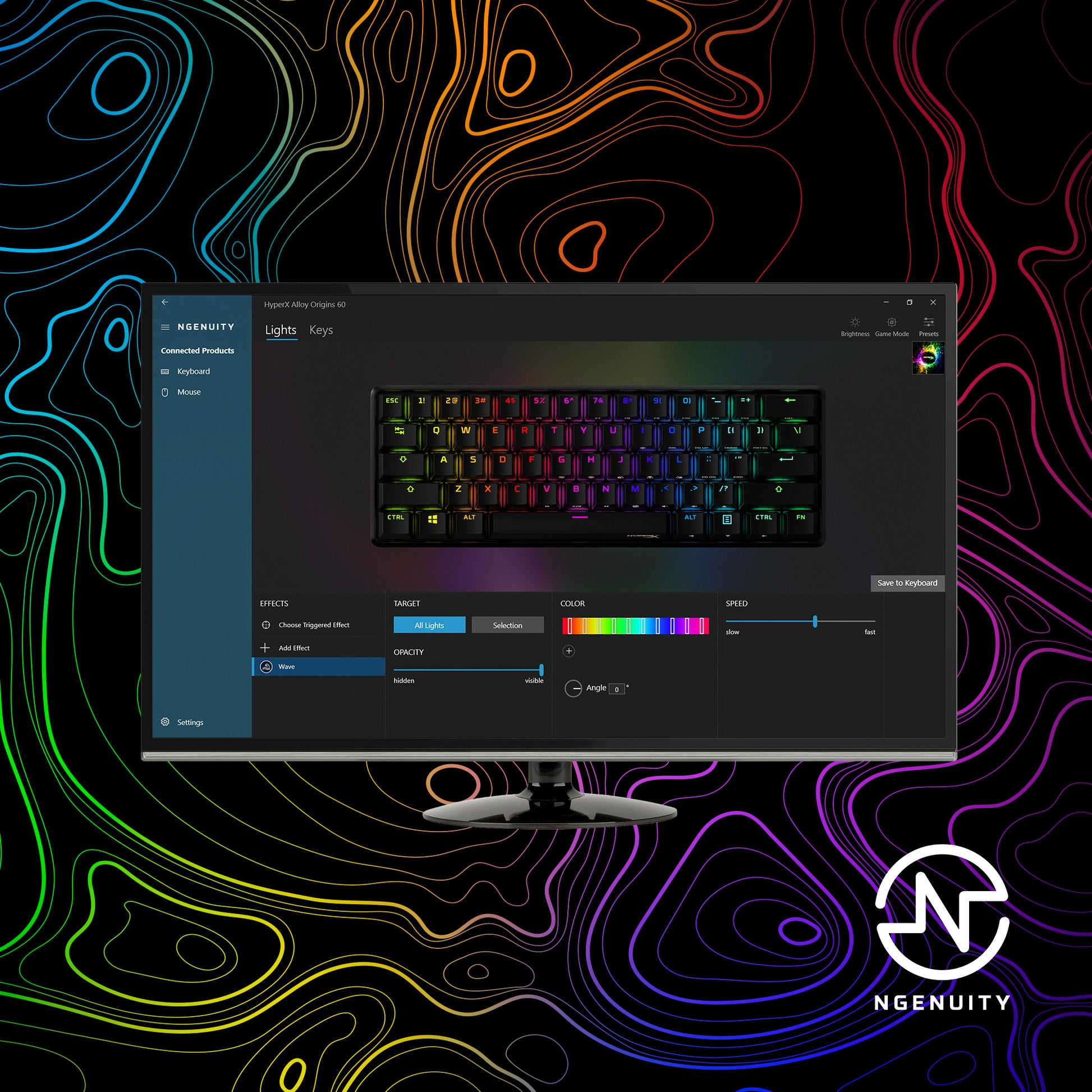 HyperX Alloy Origins 60 – Gaming-Tastatur 60% – Mechanisch (HyperX Red), RGB – USB-A/USB-C – Schwarz