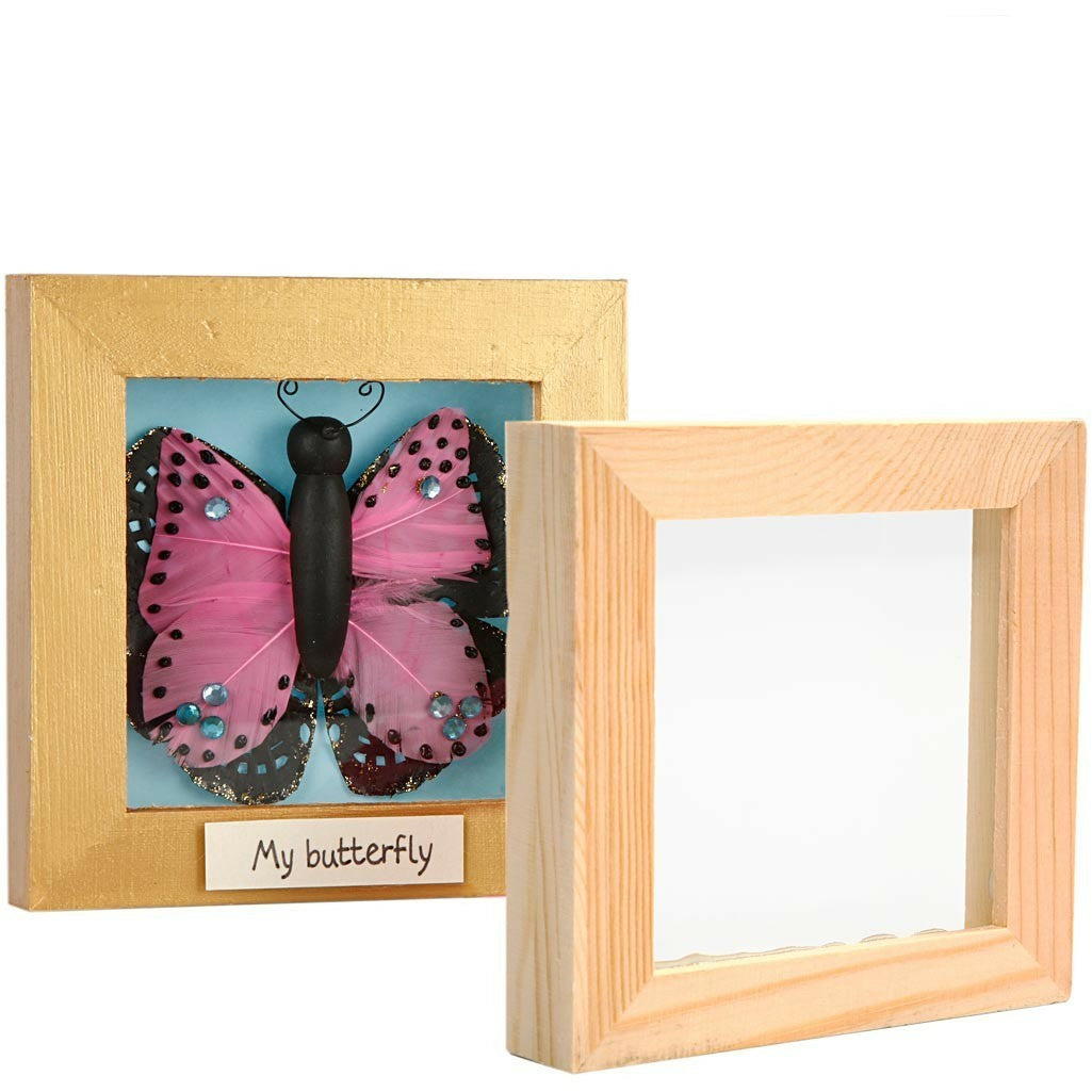 Creativ Company Bilderrahmen – für 12,3 × 12,3 cm – Holz, braun