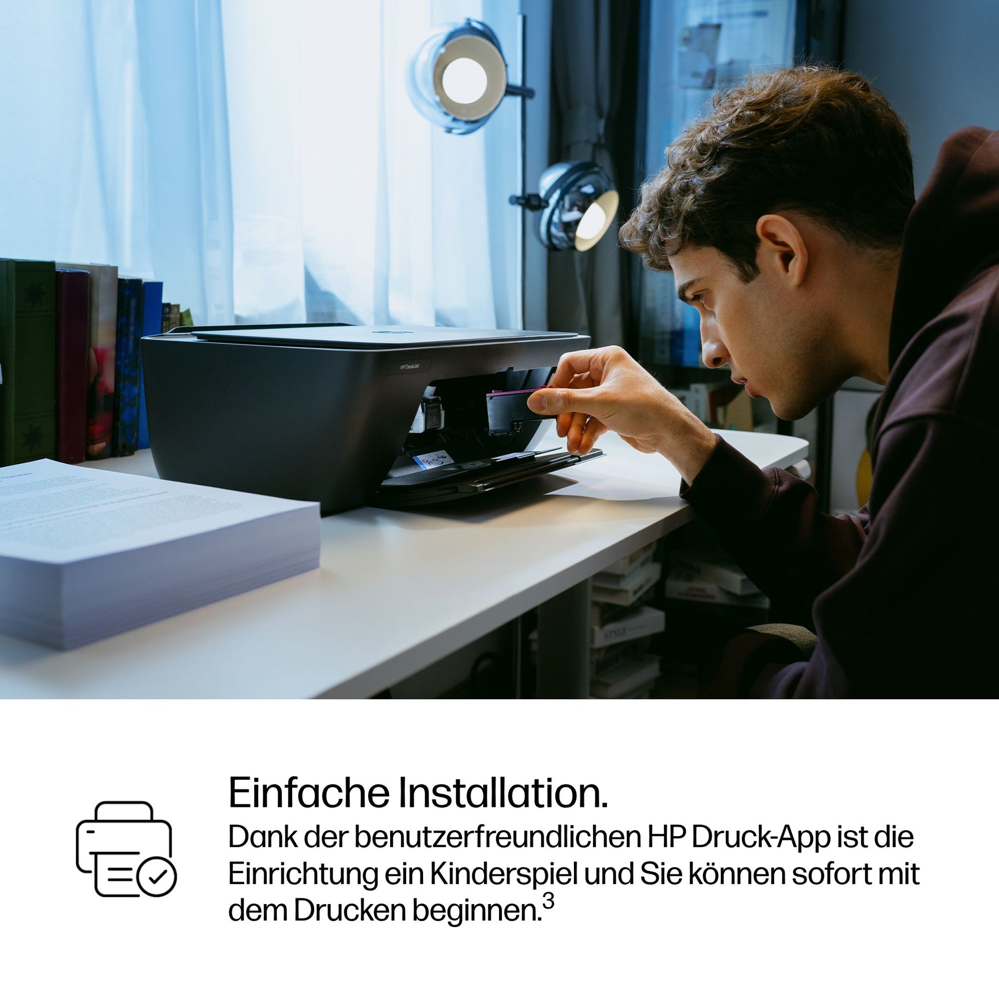 HP Deskjet 2910 Wireless – Farbtintenstrahl-Multifunktionsdrucker, A4, 3-in-1, Duplex, WLAN, AirPrint