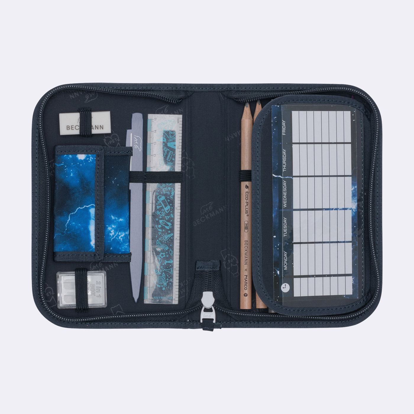 Beckmann Schulrucksack-Set – 6-teilig – Tech Rex