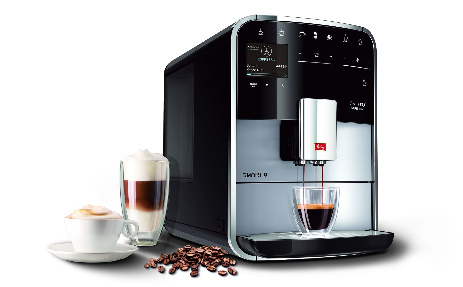 Melitta Barista Smart Kaffeevollautomat – 15 bar, 1,8 l, 270 g, Schwarz