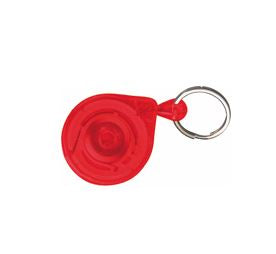 Rieffel Schlüsselanhänger KB Mini – Bandlänge 90 cm, mit Gürtelclip, Nylon, rot
