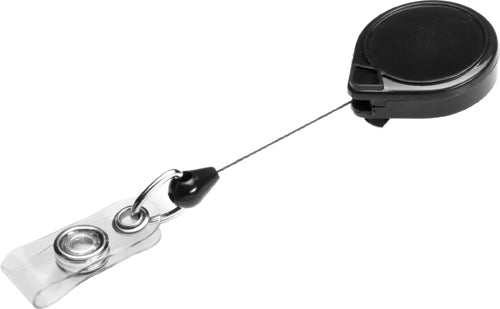 Rieffel Ausweishalter-Jojo – JoJo-Mechanismus, Bandlänge 90 cm, Kunststoff, Schwarz