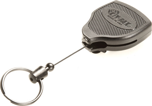 Rieffel Schlüsselanhänger KB SUPER – Seillänge 120 cm, mit Gürtelclip, Kevlar, schwarz