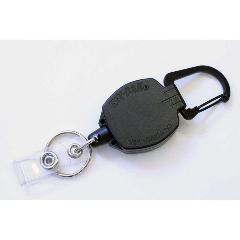 Rieffel Ausweishalter-Jojo Sidekick – ausziehbar 60 cm, Vinyl, schwarz, 140 × 90 mm
