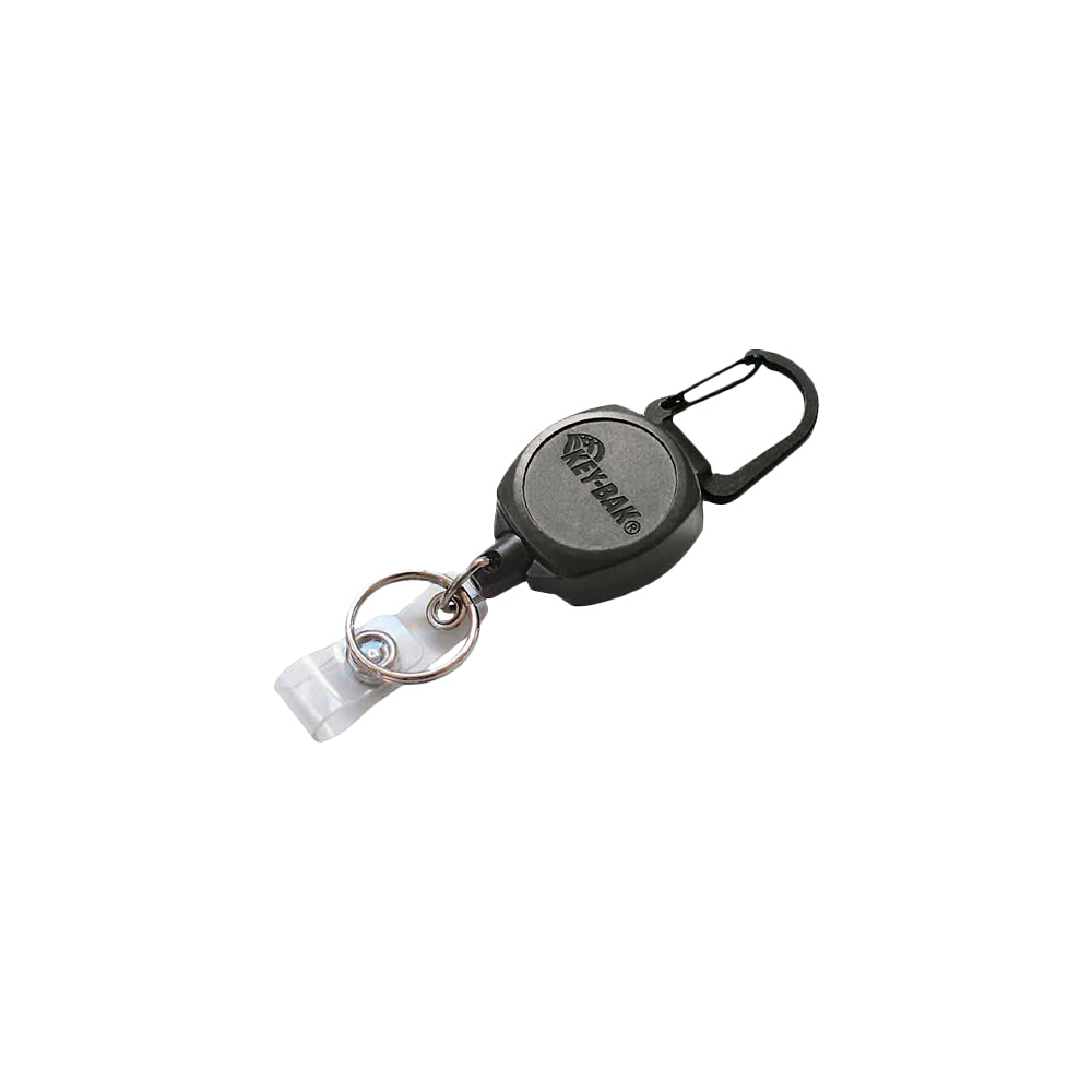 Rieffel Ausweishalter-Jojo Sidekick – ausziehbar 60 cm, Vinyl, schwarz, 140 × 90 mm
