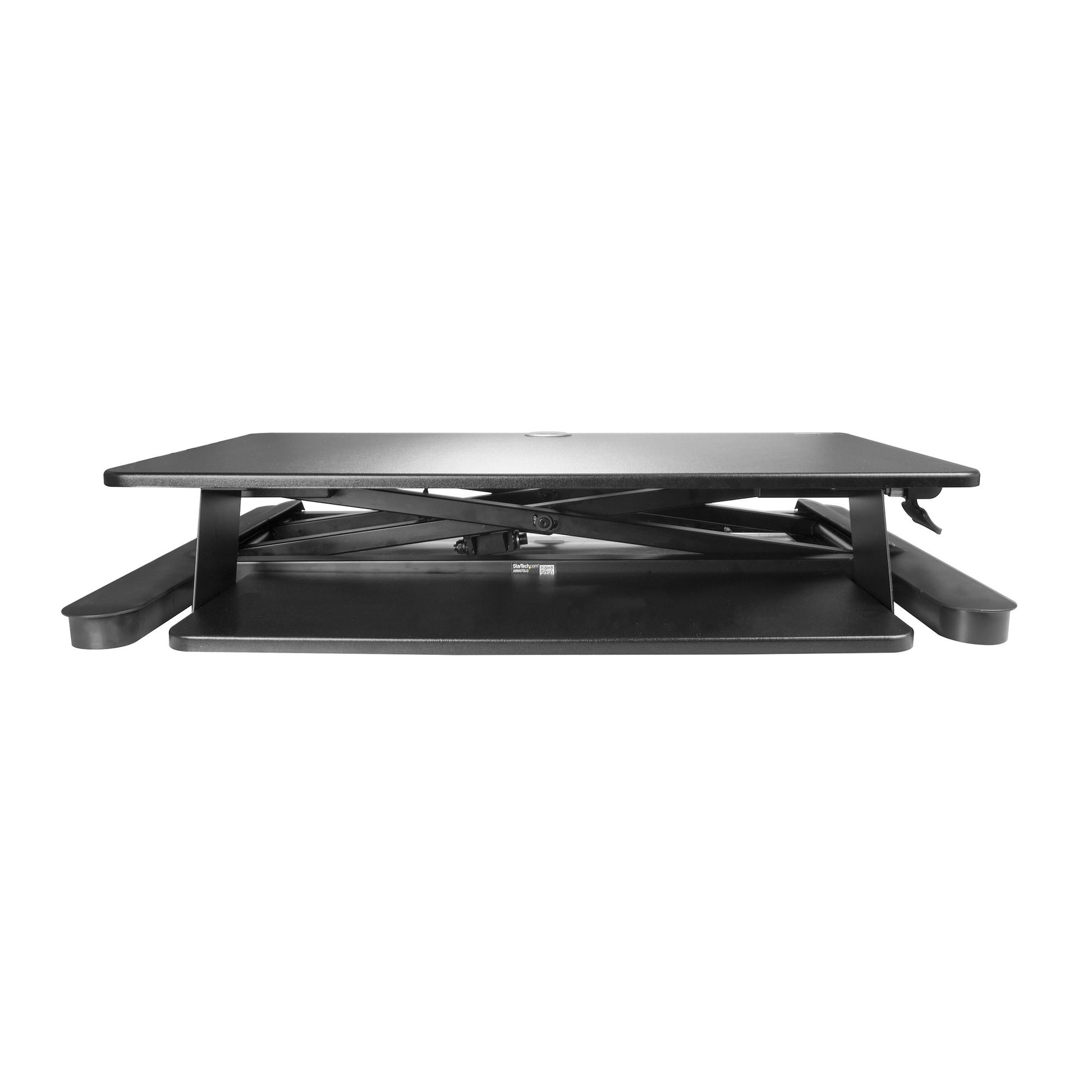StarTech.com Schreibtischaufsatz, 90 × 66,6 cm, höhenverstellbar, für 2 Monitore bis 30", schwarz
